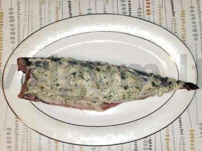 Kepta skumbrė agurkų-majonezo padaže Žingsnis 4