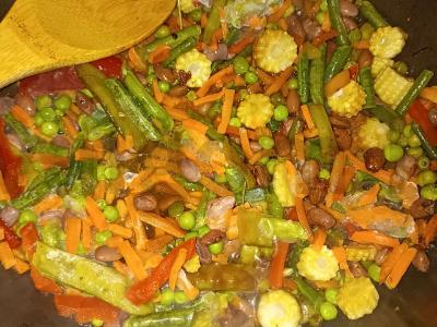 Ryžiai su daržovėmis Žingsnis 3