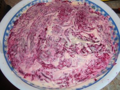 Salotas su rūkytomis vištienos krūtinėlėmis Žingsnis 6