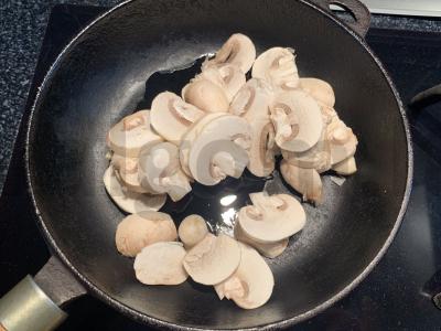 Grikių maišeliai su grybais Žingsnis 6