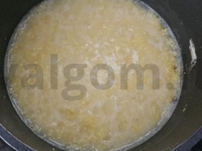 Kukurūzų košė su avižų pienu Žingsnis 4