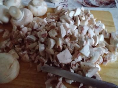 Atviras vištienos faršo pyragas Žingsnis 1