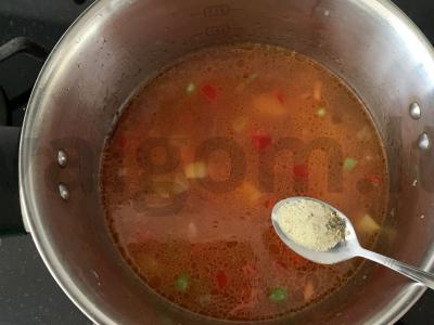 Daržovių ir pomidorų pastos troškinys Žingsnis 6