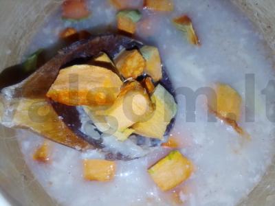 Grikių košė su moliūgu ir vištiena Žingsnis 1