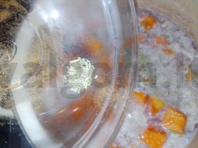 Grikių košė su moliūgu ir vištiena Žingsnis 3