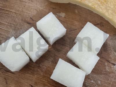 Desertas „Snieguota melionas“ Žingsnis 1