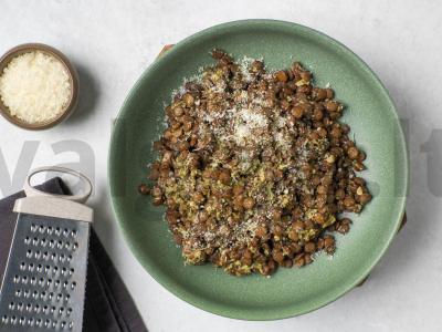 Žalioji lęša su pesto ir parmezanu Žingsnis 3