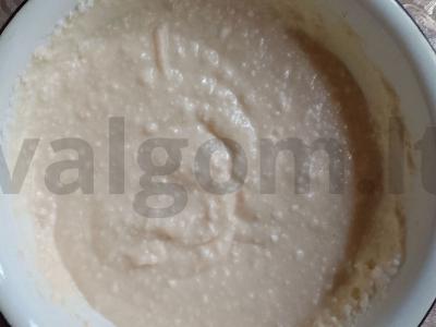 Smėlinis pyragas su vaisiais ir varške Žingsnis 11