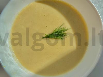 Grietinėlės sriuba-pyragas „Vištienos“ pagrindine nuotrauka