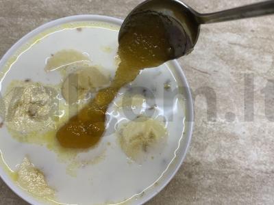 Grikių košė su medumi ir bananais Žingsnis 4