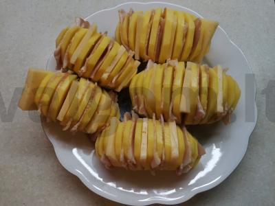 Bakoninė bulvė su sūriu Žingsnis 3