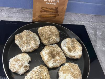 PP varškė su cinamonu ir sėlenomis Žingsnis 2