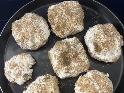 PP varškė su cinamonu ir sėlenomis Žingsnis 3