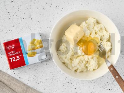 Sviestinis sausainis „Gandrių pėdos“ Žingsnis 1