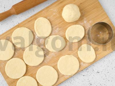 Sviestinis sausainis „Gandrių pėdos“ Žingsnis 3