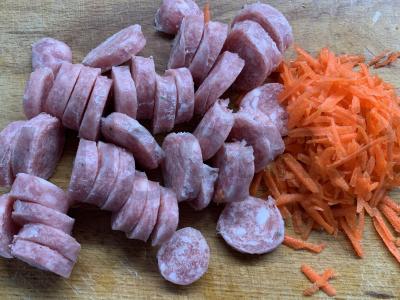 Troškinta bulvė su kupatais Žingsnis 1