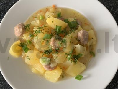 Troškinta bulvė su kupatais pagrindine nuotrauka