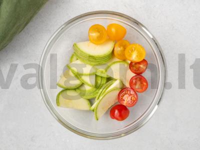 Žalias salotas su vištiena ir tartaro padažu Žingsnis 5