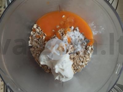 Avižinių dribsnių sumuštiniai su džiovintais pomidorais Žingsnis 1