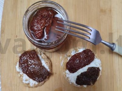 Avižinių dribsnių sumuštiniai su džiovintais pomidorais Žingsnis 4