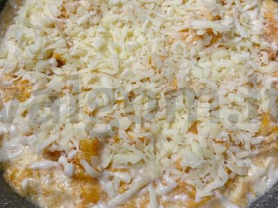 Kepta moliūgų su česnaku ir sūriu grietinėje Žingsnis 4