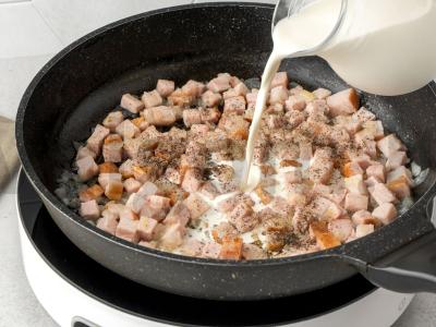 Makaronai su karbonaidu ir gorgonzola Žingsnis 4