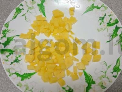 Sriuba su Krakovo dešra ir kepta vermišeliu Žingsnis 1