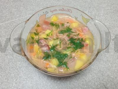 Sriuba su Krakovo dešra ir kepta vermišeliu pagrindine nuotrauka