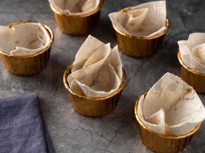 Užkandžių tartaletės iš lavašo su heku Žingsnis 4