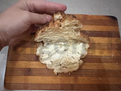 Kruasanas su upėtakiu ir šviežiu agurku Žingsnis 3