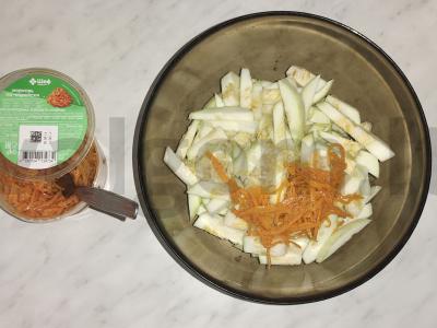 Užkandis „Kabakų salotos pagal korėjietiškai“ Žingsnis 4