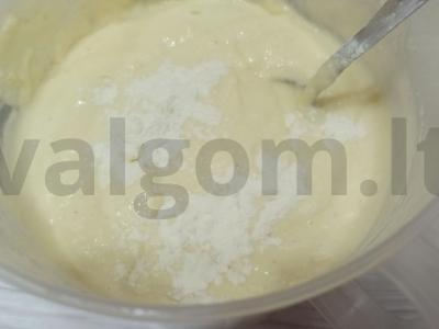 Oro mannikas su grietine Žingsnis 3