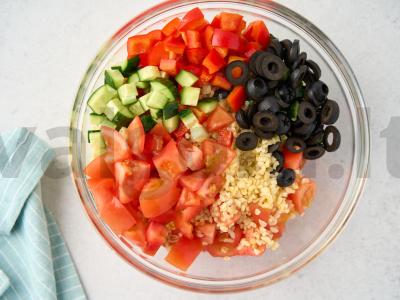 Bulguro tabule salotos Žingsnis 8