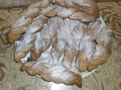 Varškės pynutės prie arbatos Žingsnis 10