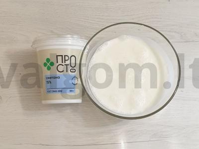 Vištienos filė, troškinta grietinėje Žingsnis 4