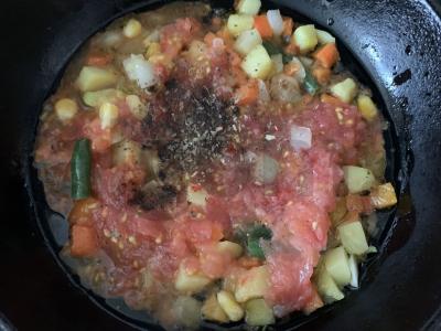 Pomidorų ir daržovių tyrės sriuba Žingsnis 4