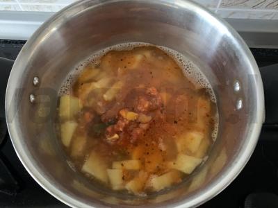 Pomidorų ir daržovių tyrės sriuba Žingsnis 5