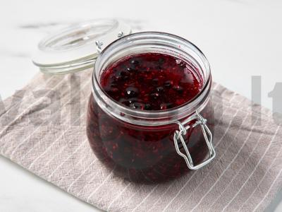 Raudonųjų serbentų ir aviečių uogienė Žingsnis 4