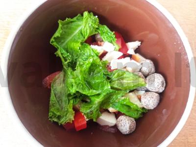 Salotas „Anželika“ su sėlenomis Žingsnis 3