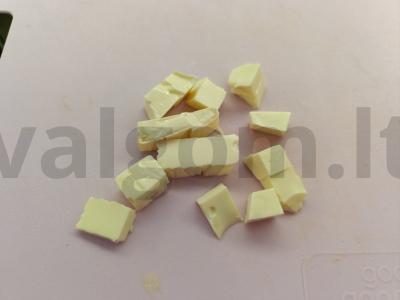 Tirštas daržovių sriuba su lydytu sūriu Žingsnis 4