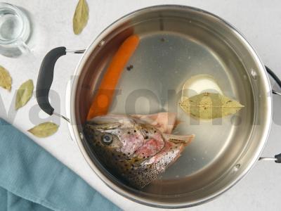 Žuvienė su grybais Žingsnis 1