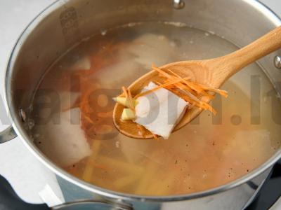 Žuvienė su grybais Žingsnis 6