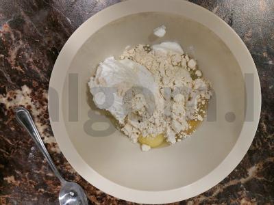 Sūrio baltyminių vaflių be miltų Žingsnis 3