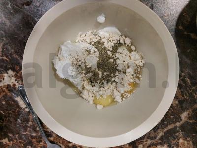 Sūrio baltyminių vaflių be miltų Žingsnis 4