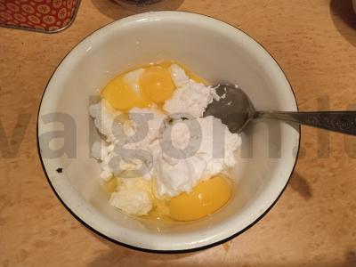 Varškės ir vanilės blynai Žingsnis 2