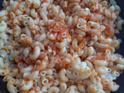 Makaronai su daržovėmis ir pomidorų pasta kaip garnyras Žingsnis 5