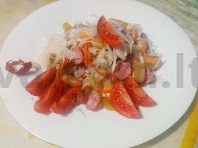 Paprastas pupelių salotas Žingsnis 2