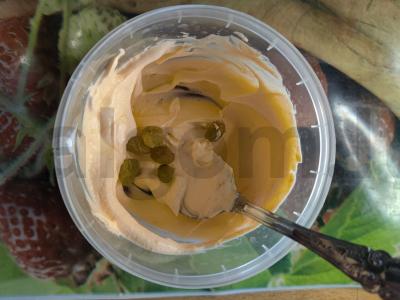 Tartaletė su grietinės padažu ir veidrodiniu cukrumi Žingsnis 4