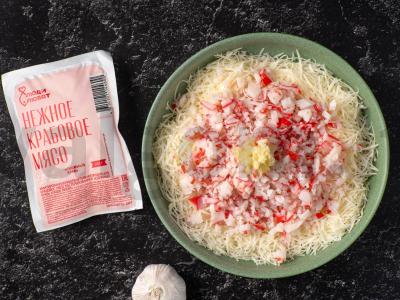 Krabų kotletai su sūriu Žingsnis 1