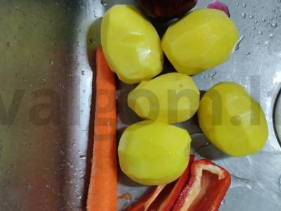 Vegetariškas raudonas barštis su česnaku Žingsnis 1